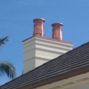 Copper chimney cap